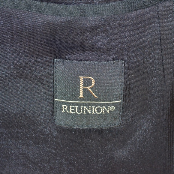 Reunion 42R Sport Coat Blazer Suit Jacket Black St - Picture 7 of 8